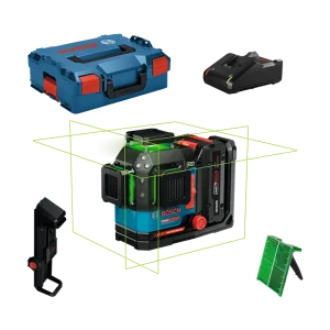Bosch 18V linijski laser – IP65, trostruki izvor napajanja